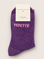 Chaussettes à paillettes « Pepette »