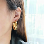 Boucles d'oreilles en acier inoxydable