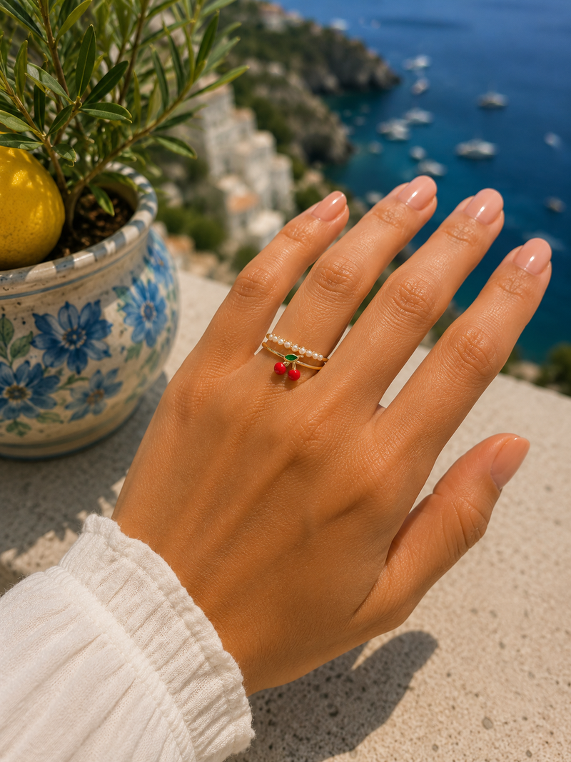 Bague Réglable Cerise