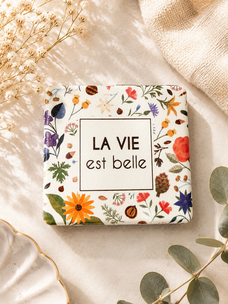 Miroir de Poche Carré - La Vie est Belle