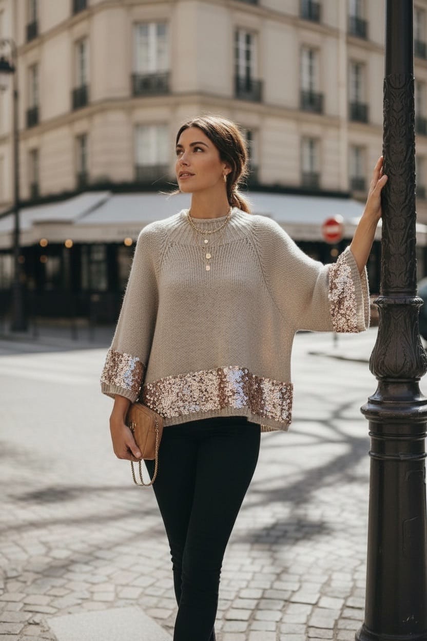 Pull à sequins