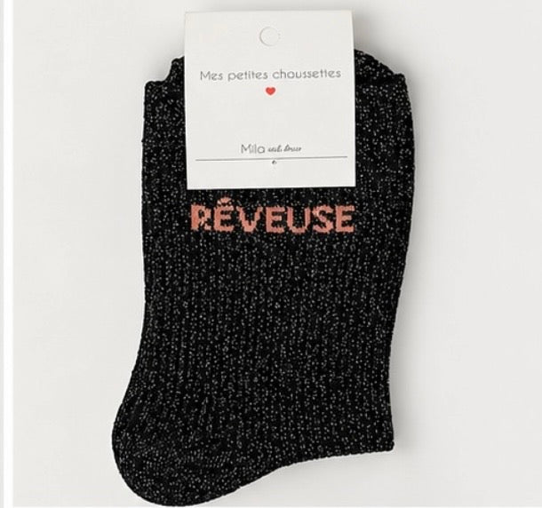 Chaussettes à paillettes « Rêveuse »