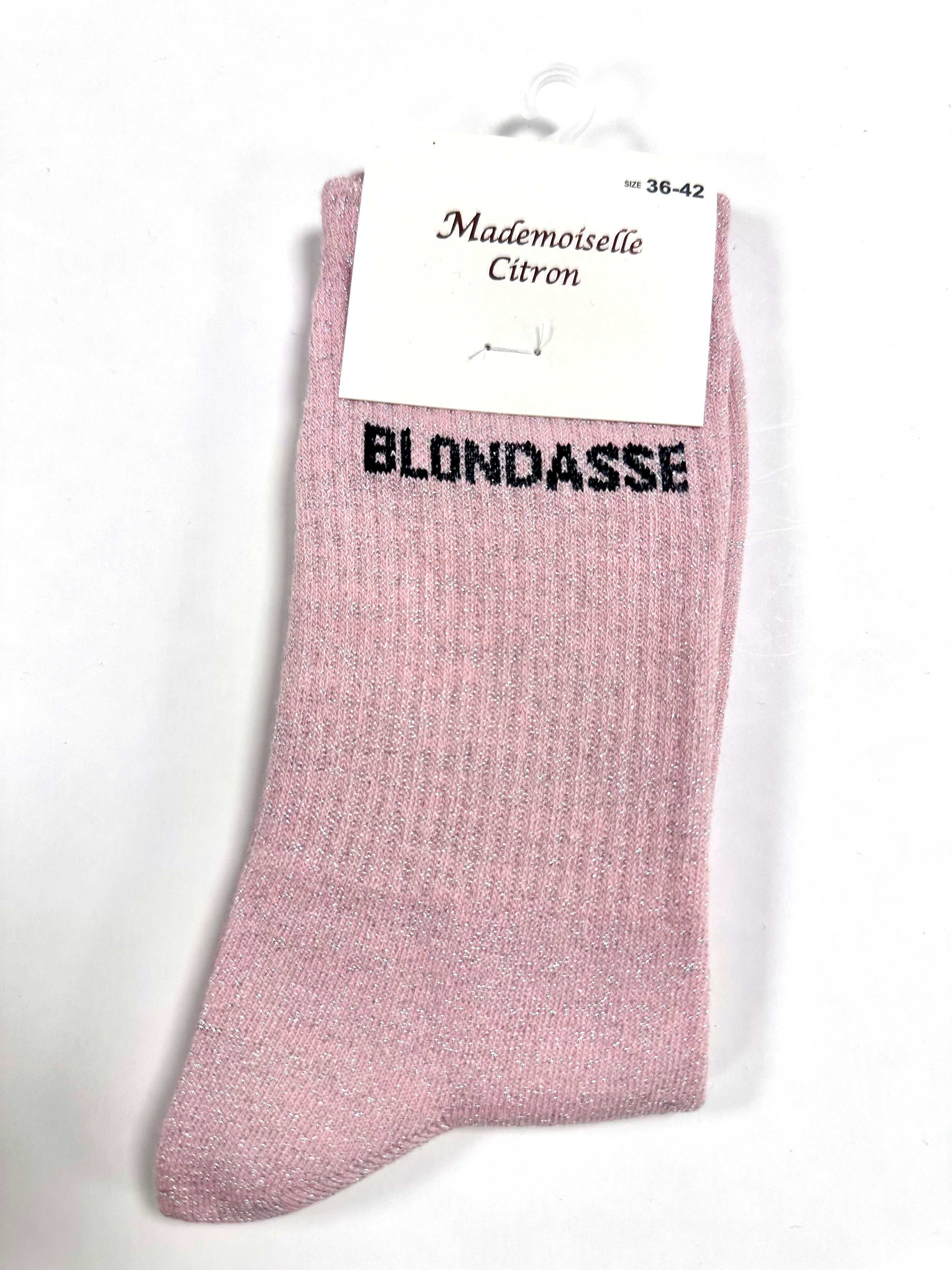Chaussettes à Paillettes - Blondasse (Rose)