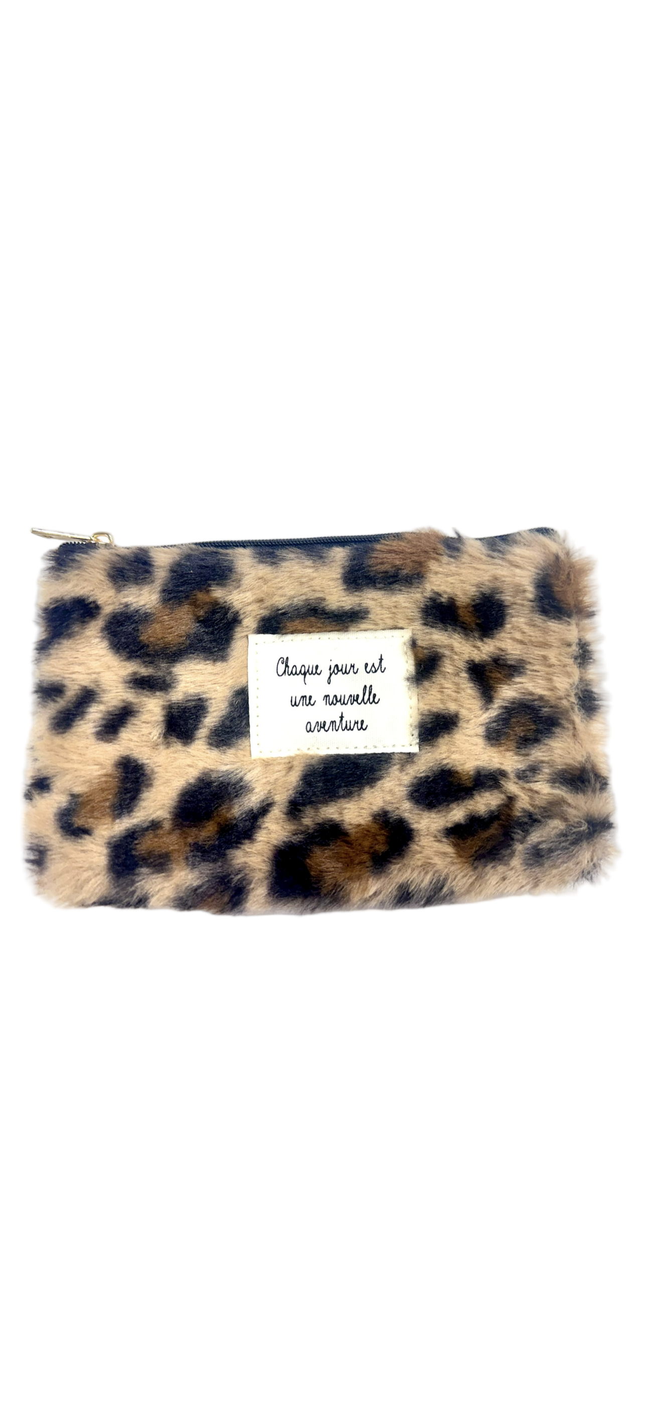 Pochette « Chaque jour est une nouvelle aventure (moumoute) » - Léopard