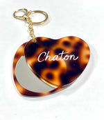 Porte-clé cœur — Chaton