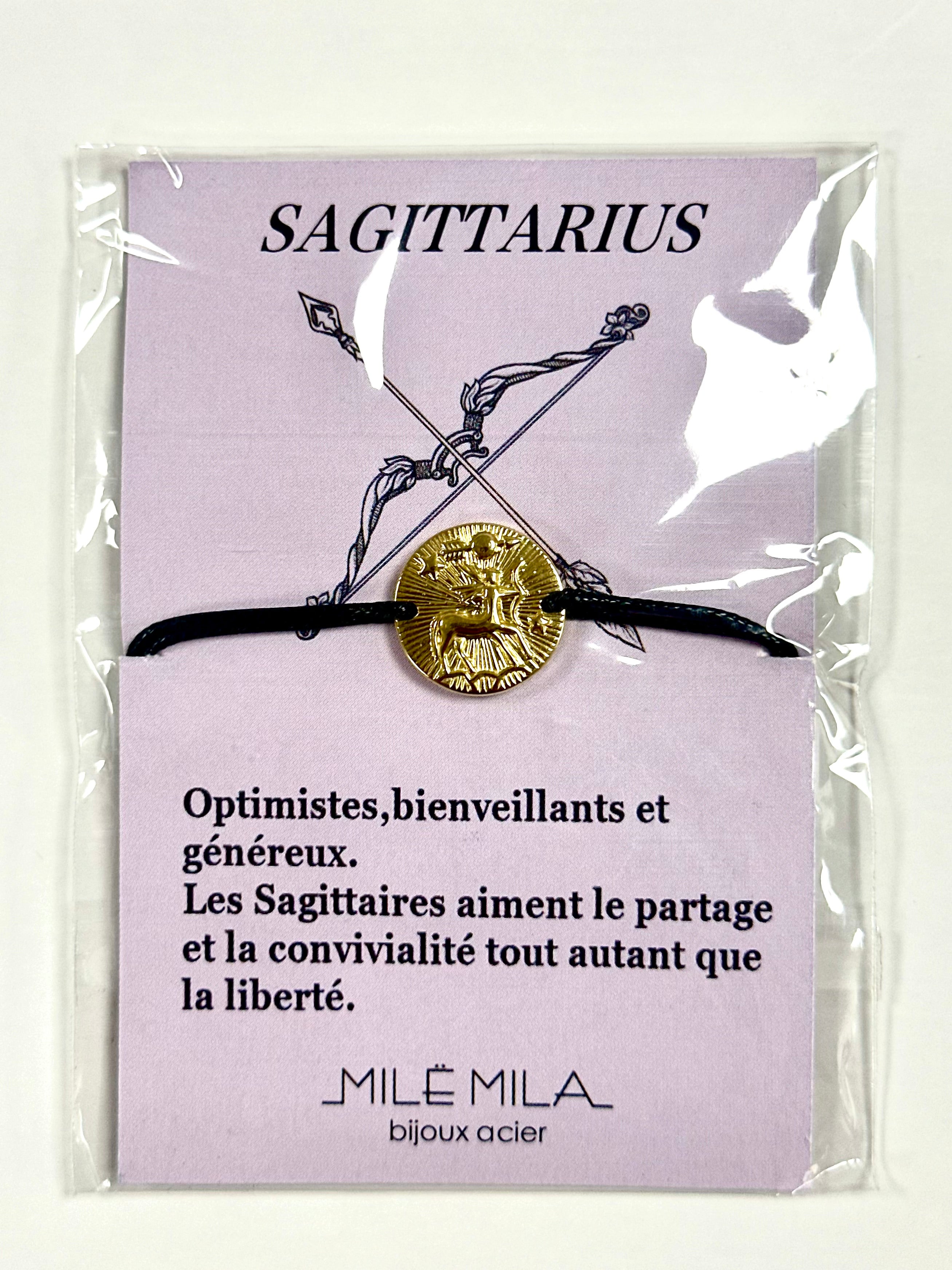 Bracelet zodiaque Sagittaire en acier inoxydable – La Tienda