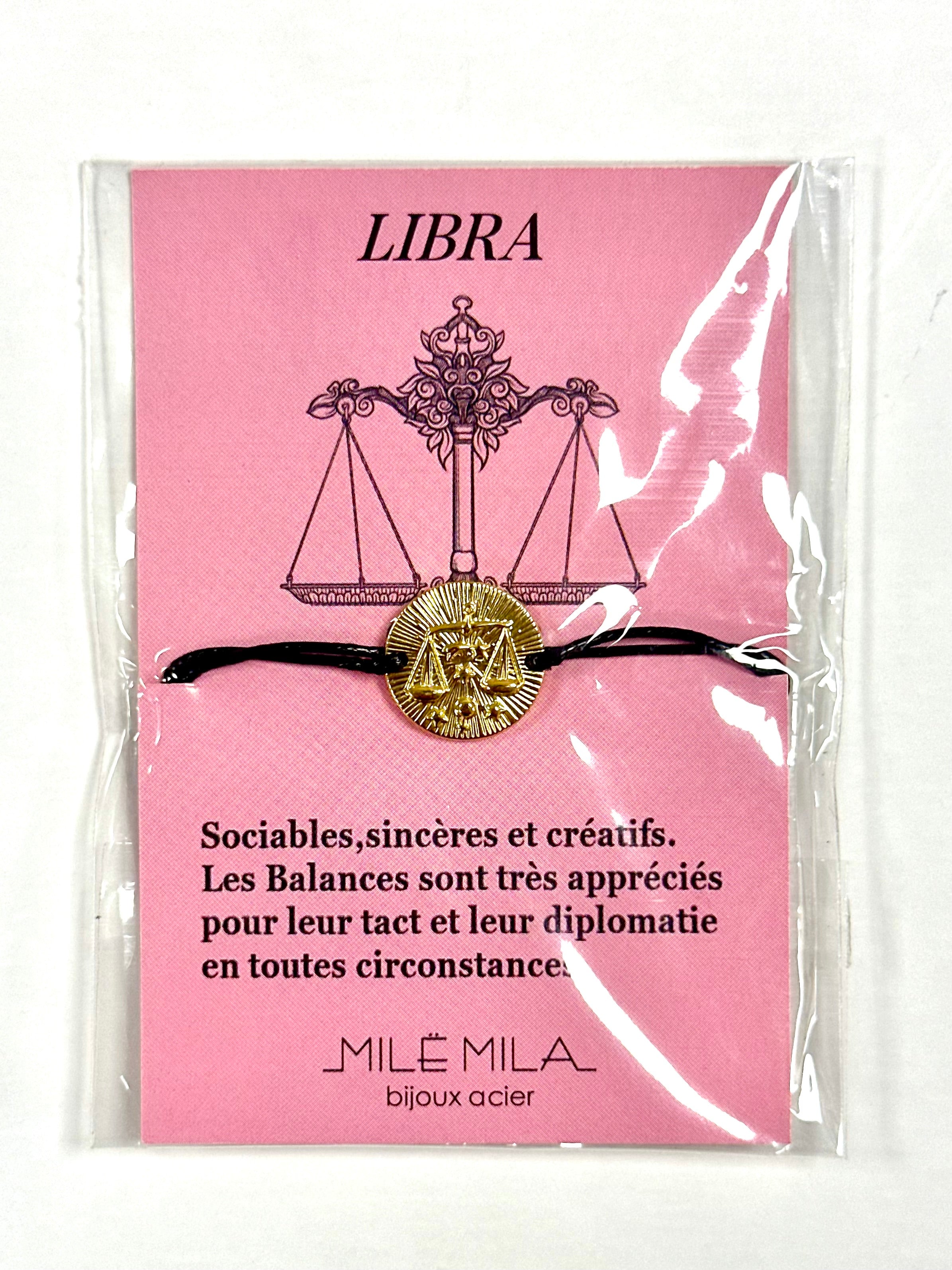 Bracelet zodiaque Balance en acier inoxydable – La Tienda