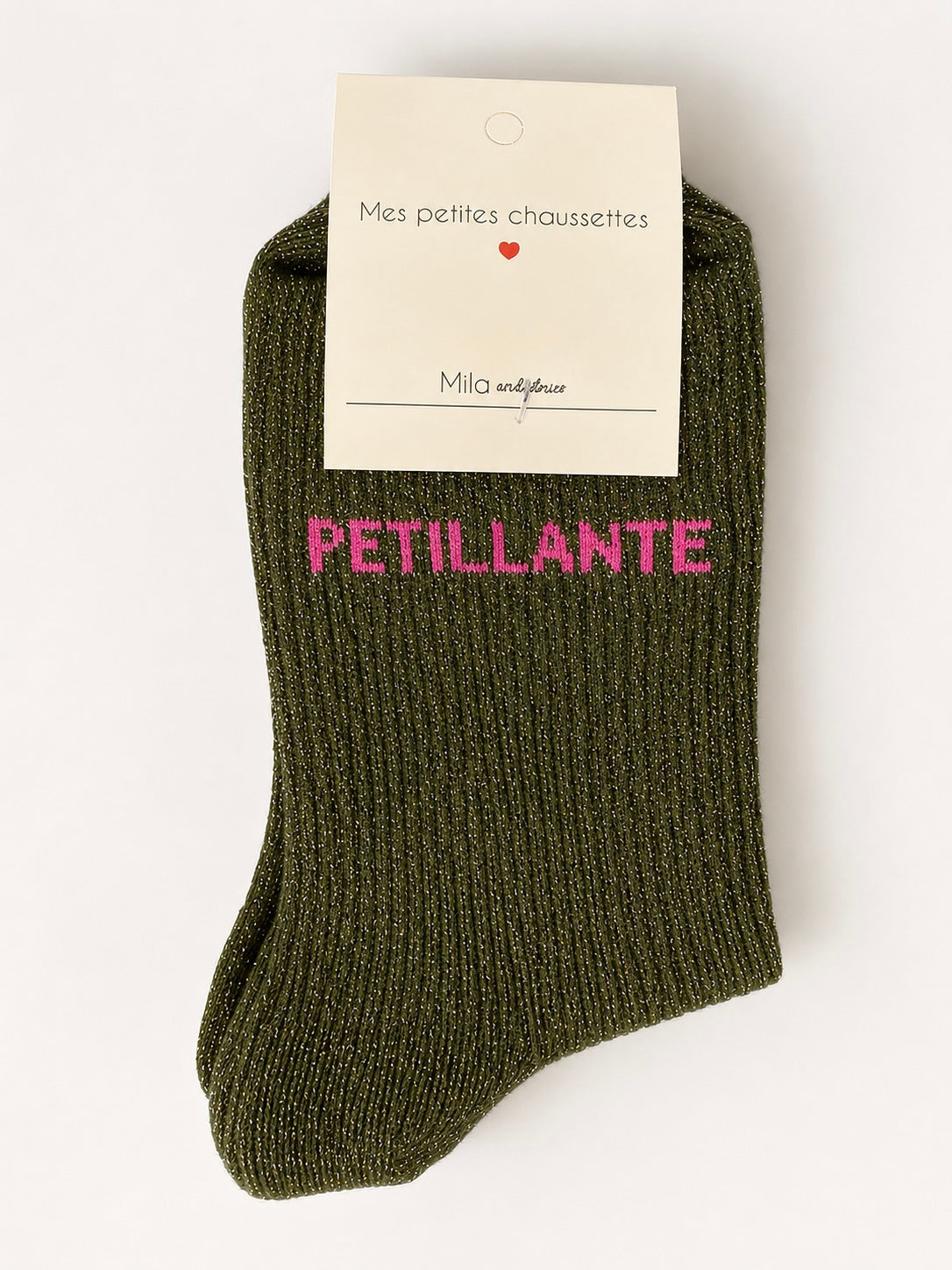Chaussettes à paillettes « Pétillante » -