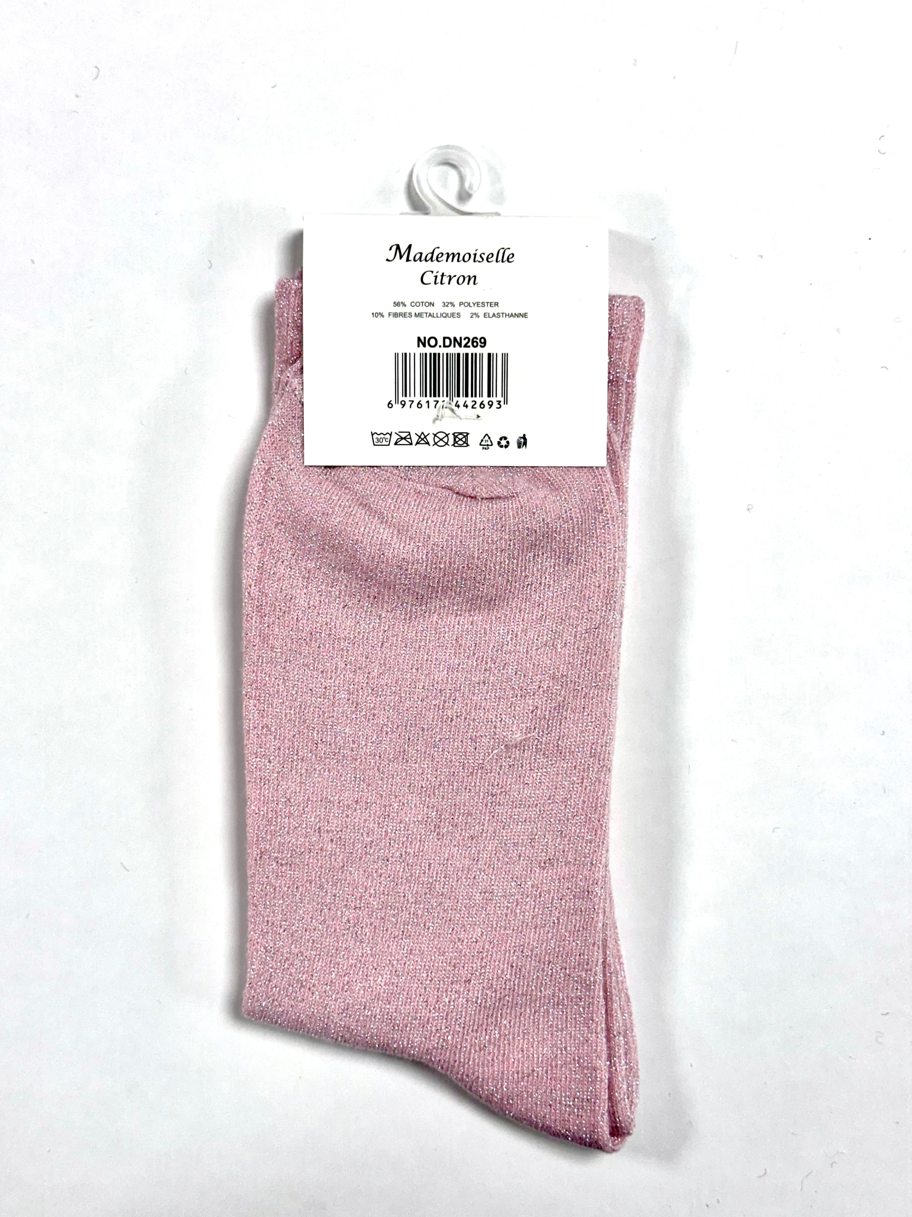 Chaussettes à Paillettes - Casse couille (Rose)