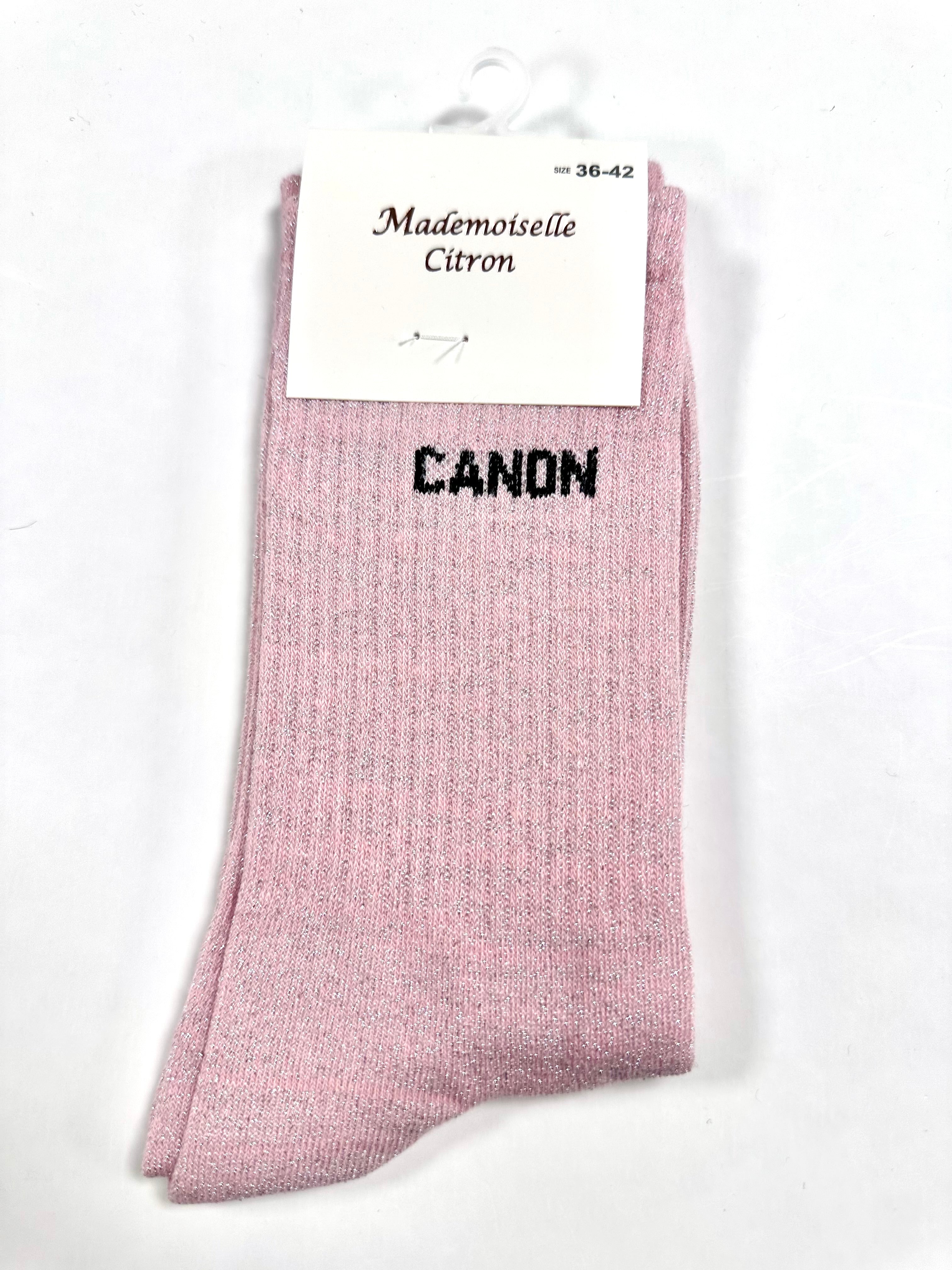 Chaussettes à Paillettes - Canon (Rose)