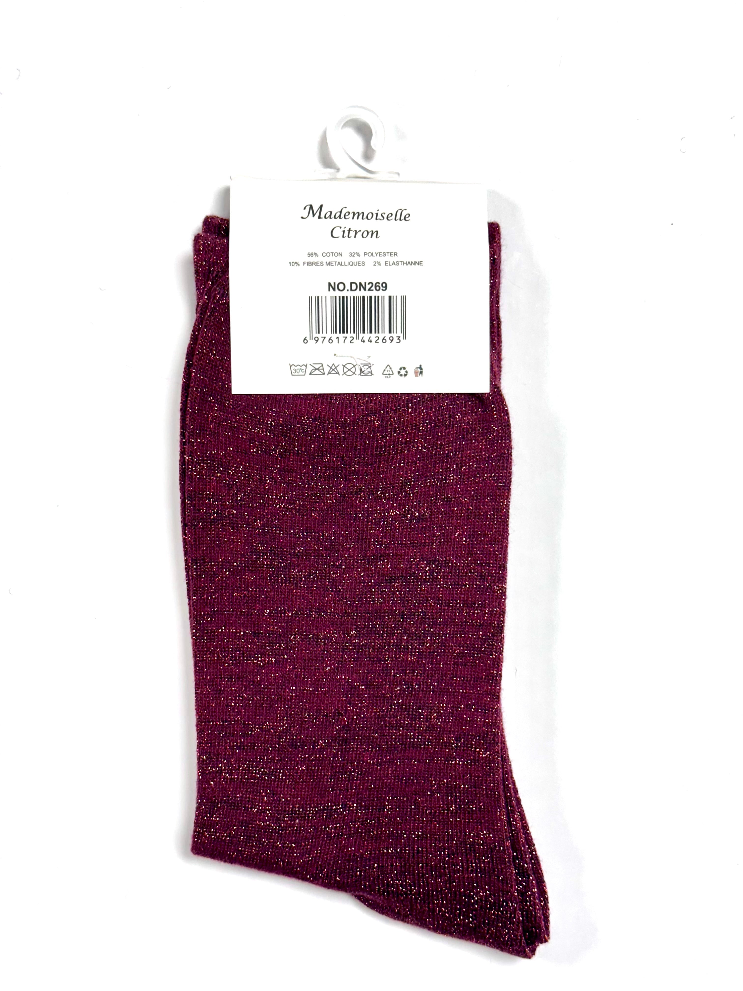 Chaussettes à Paillettes - Têtue (Rouge)