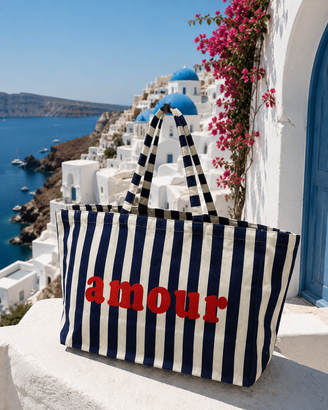 Tote Bag Amour Bleu