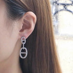 Boucles d'oreilles en acier inoxydable