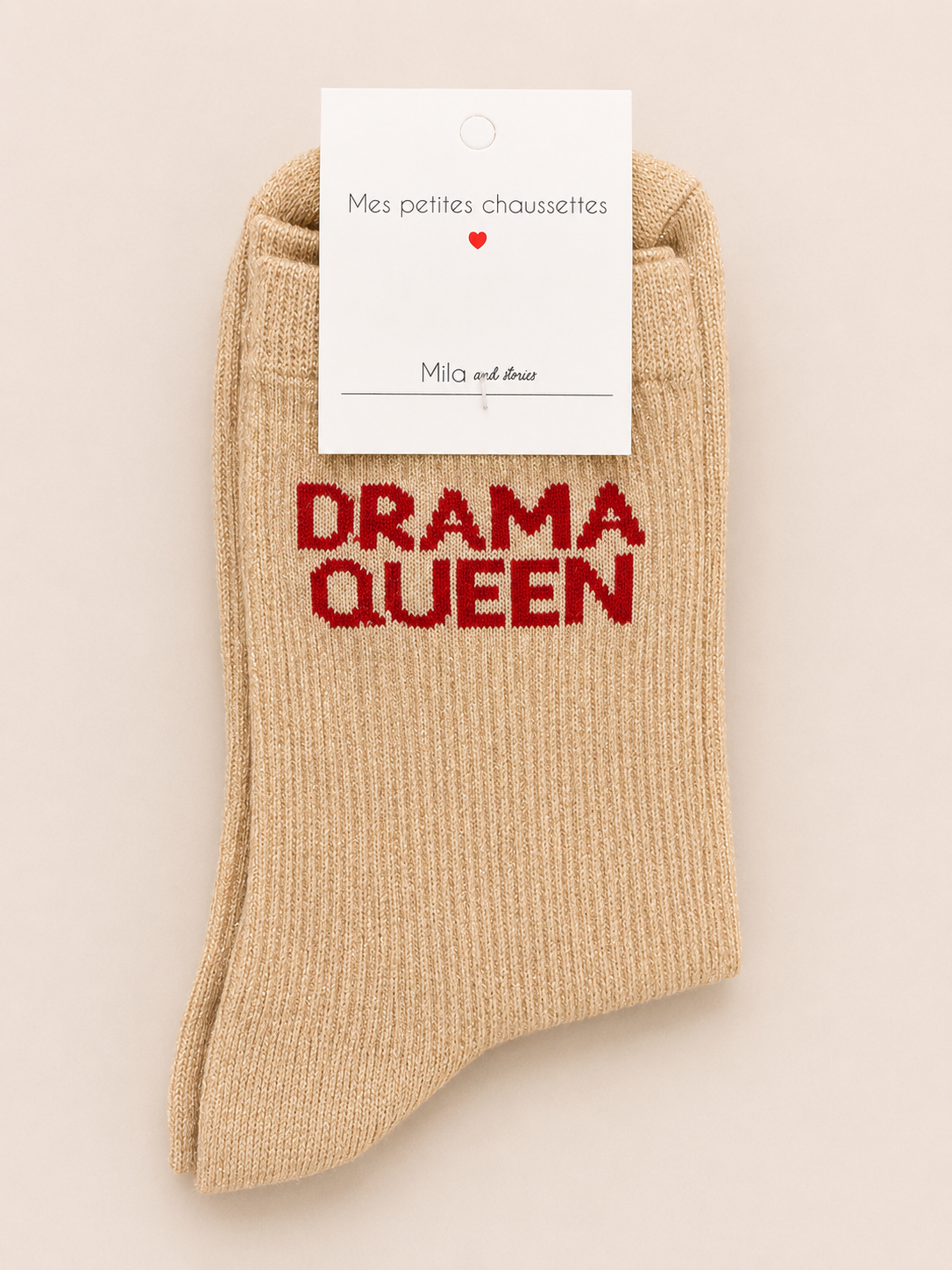 Chaussettes à paillettes « Drama queen »