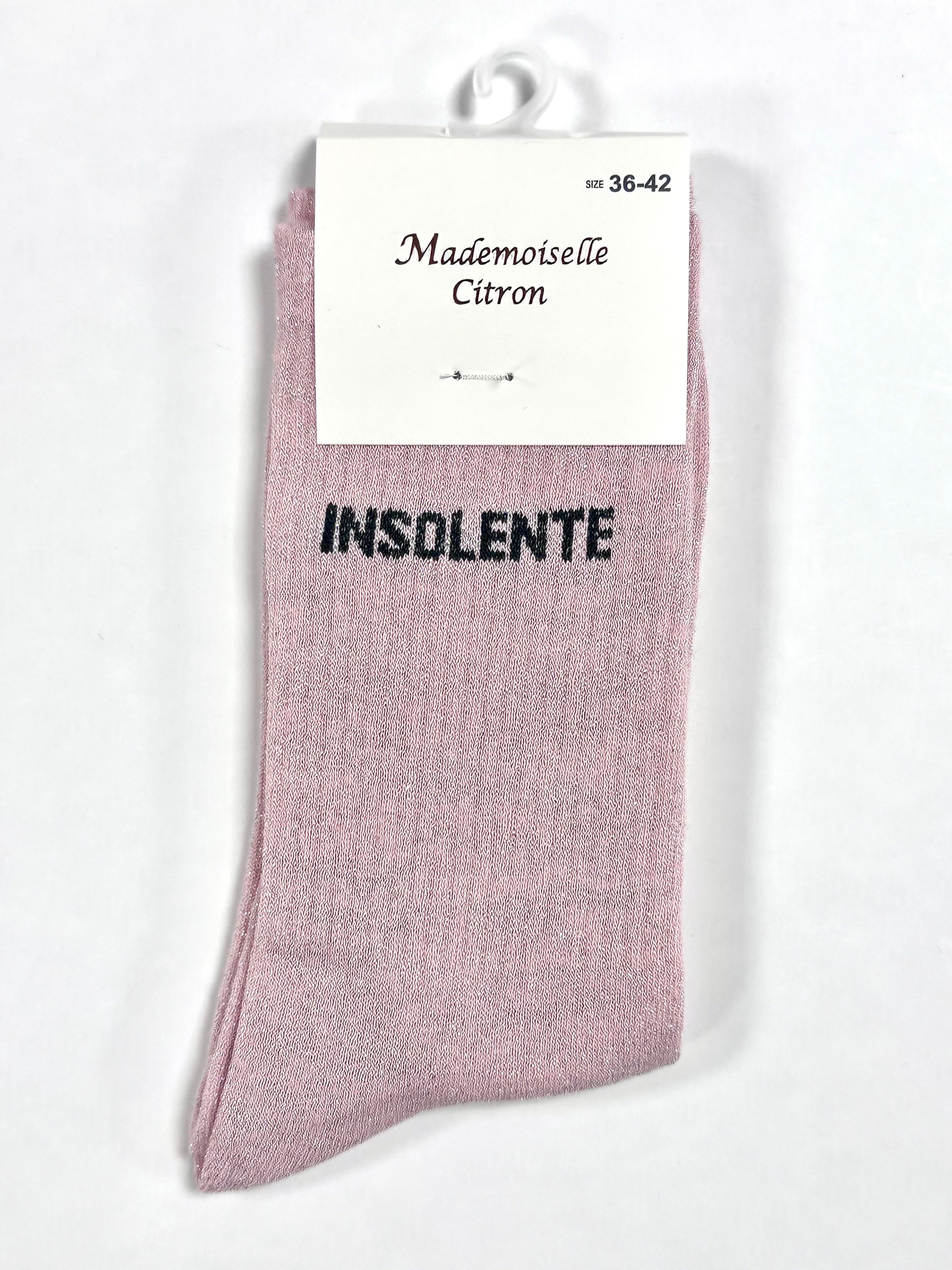 Chaussettes à Paillettes - Insolente (Rose)