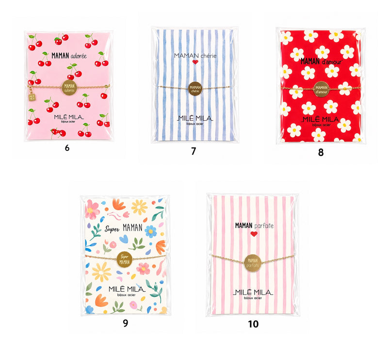 Carte Bracelet Maman - Fête des Mères (6 à 10)