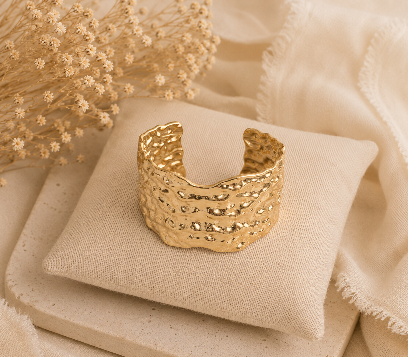 Bracelet manchette « Grana » large