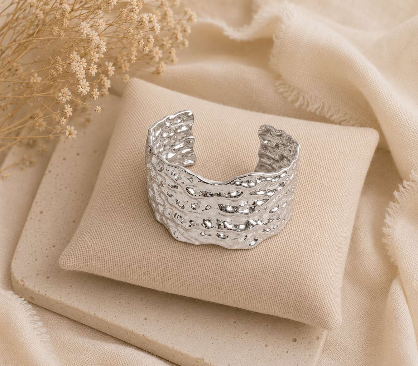 Bracelet manchette « Grana » large