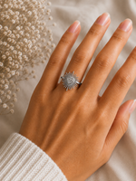 Bague Ex Voto strass cœur