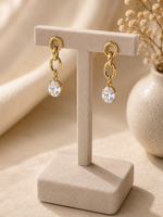 Boucles d’oreilles pendantes « Ice »