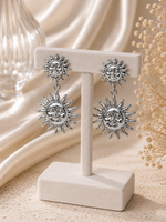 Boucles d’oreilles soleil pendantes