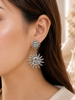 Boucles d’oreilles soleil pendantes
