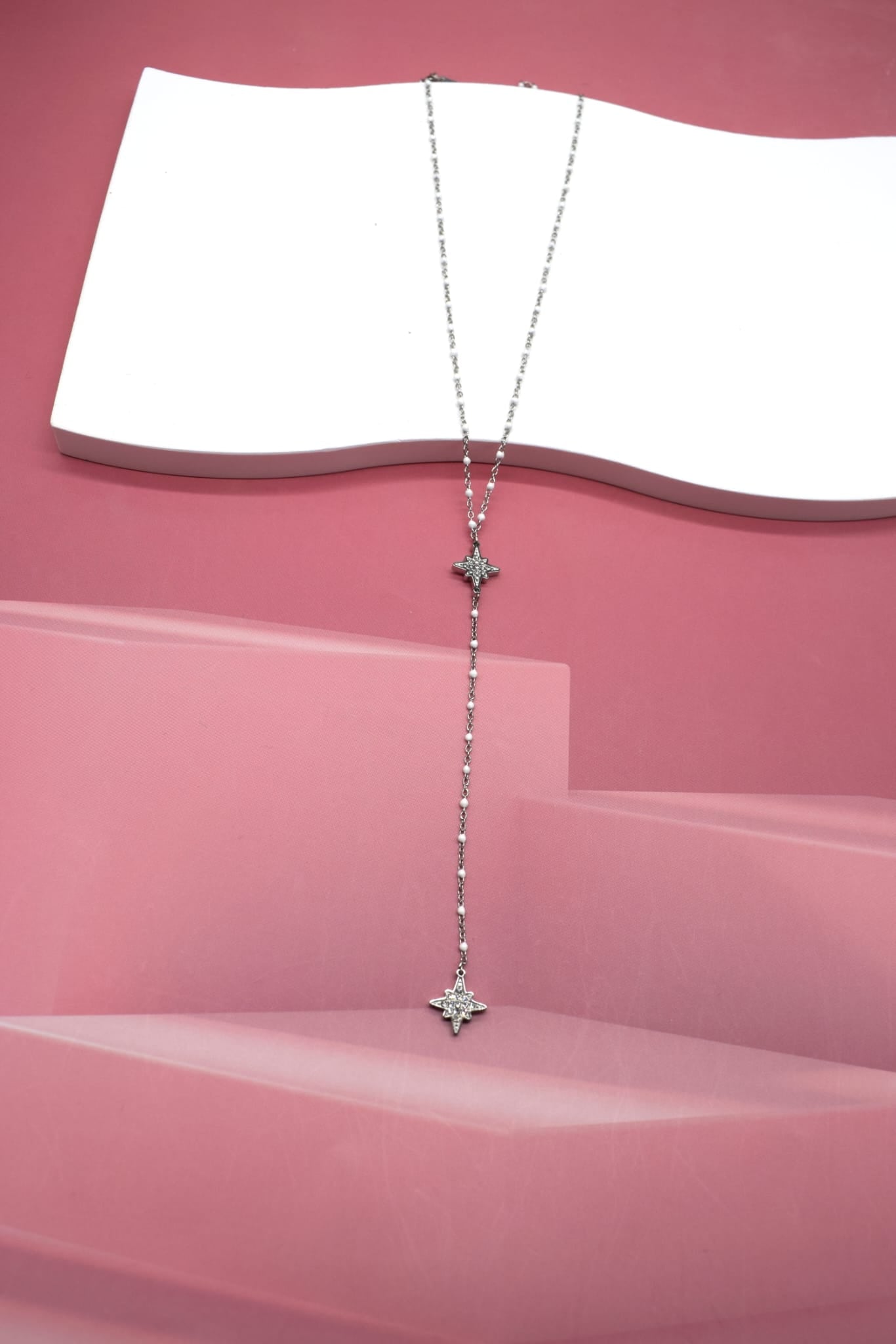 Collier sautoir « Étoile » double