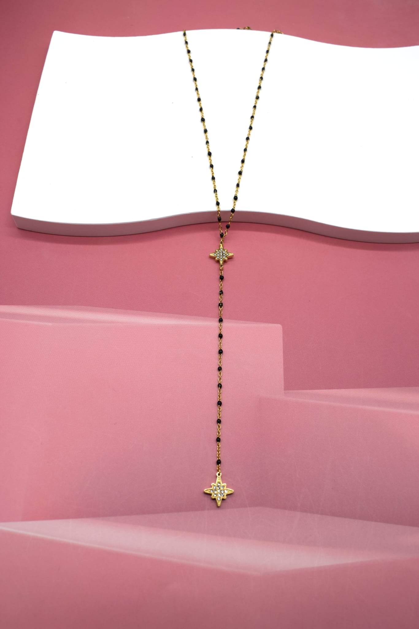 Collier sautoir « Étoile » double