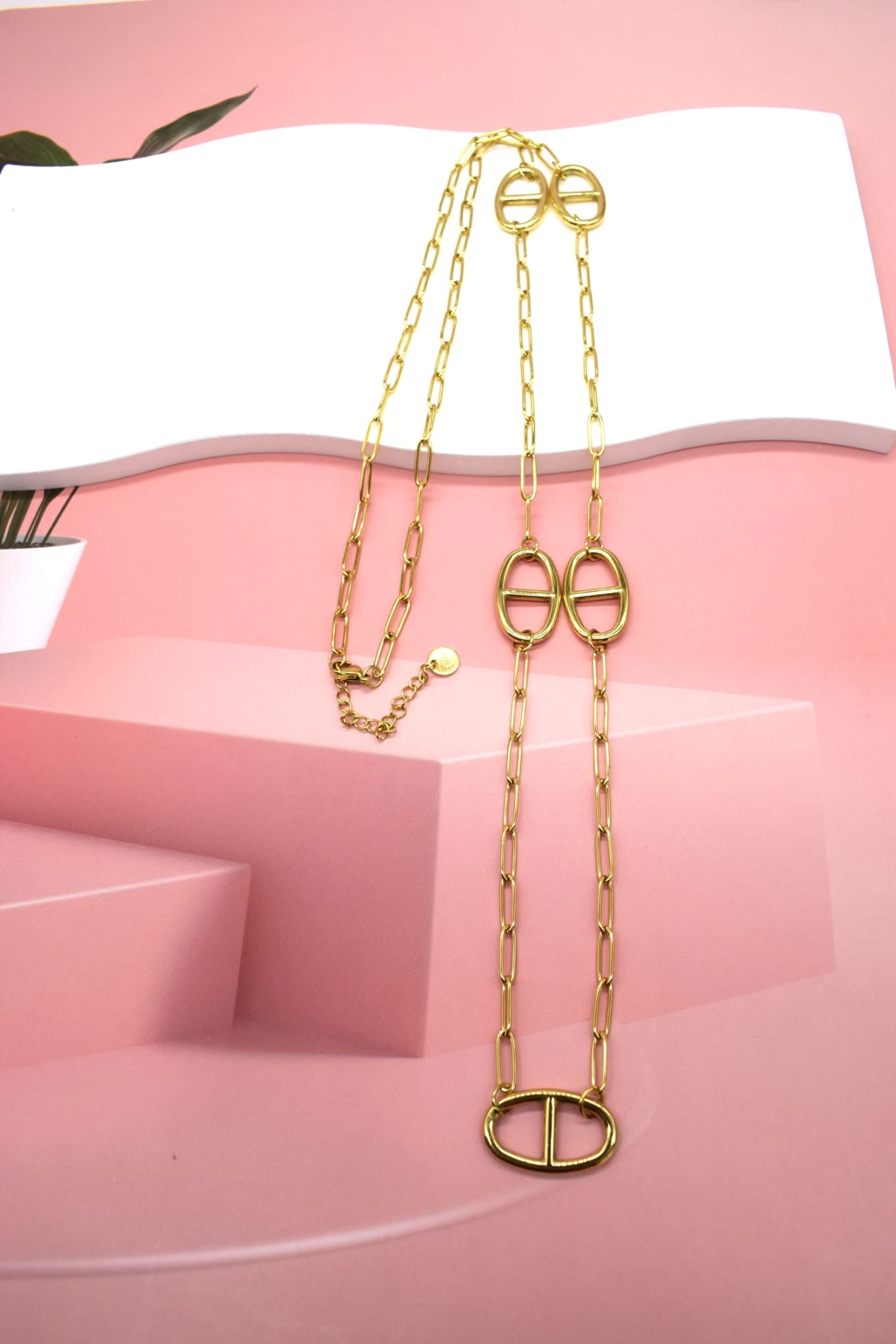 Sautoir « Maille marine » maillons long