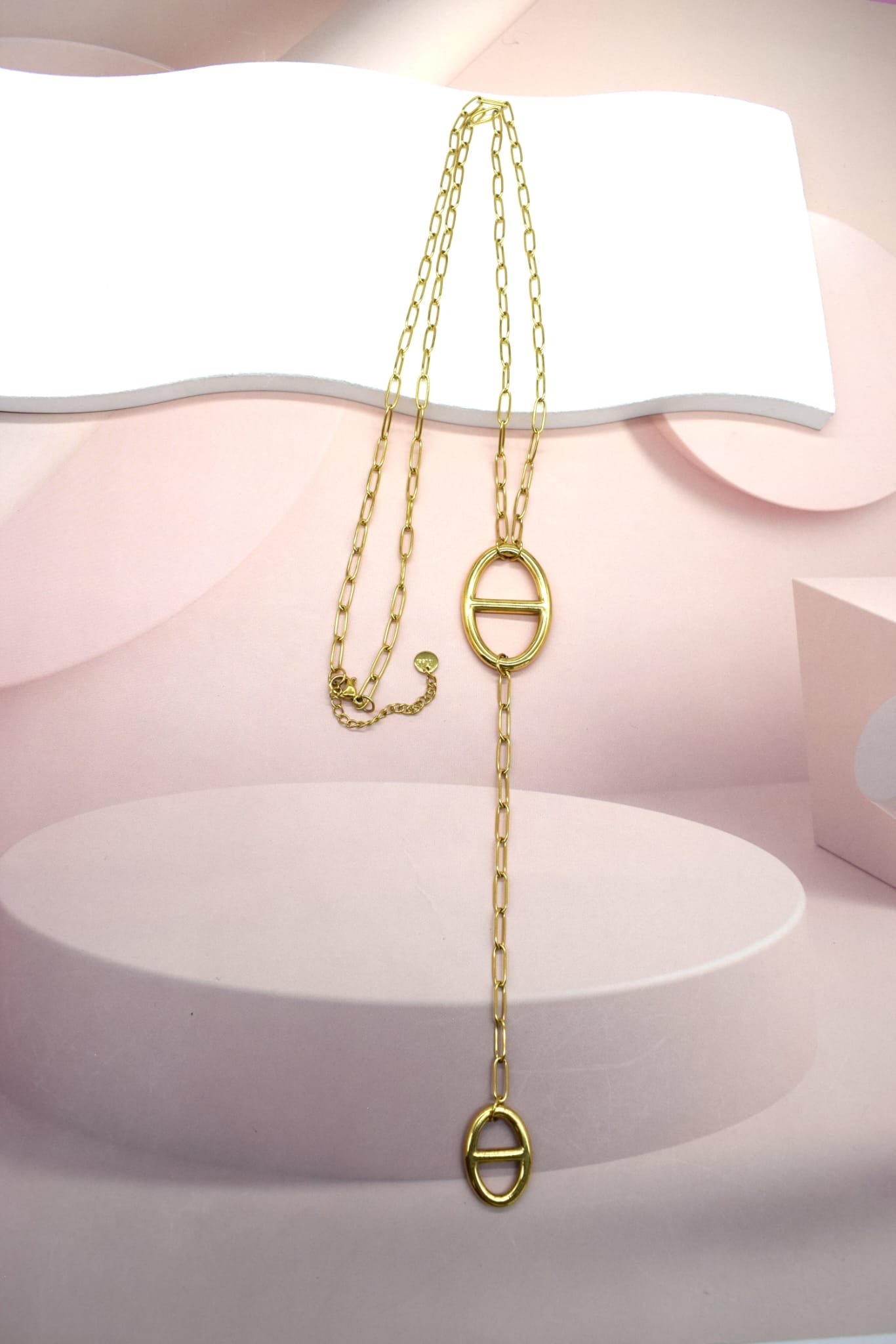 Sautoir « Maille marine » 2 mailles