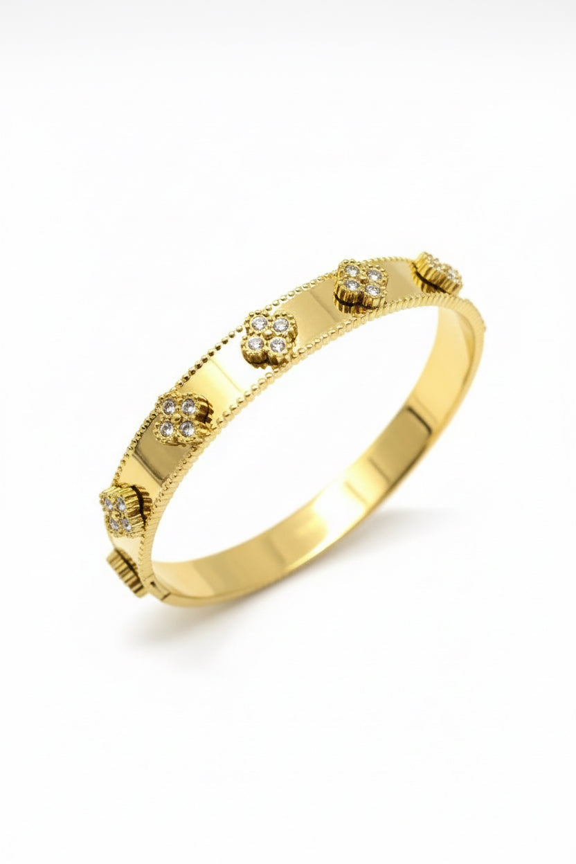 Jonc Trèfles Strass