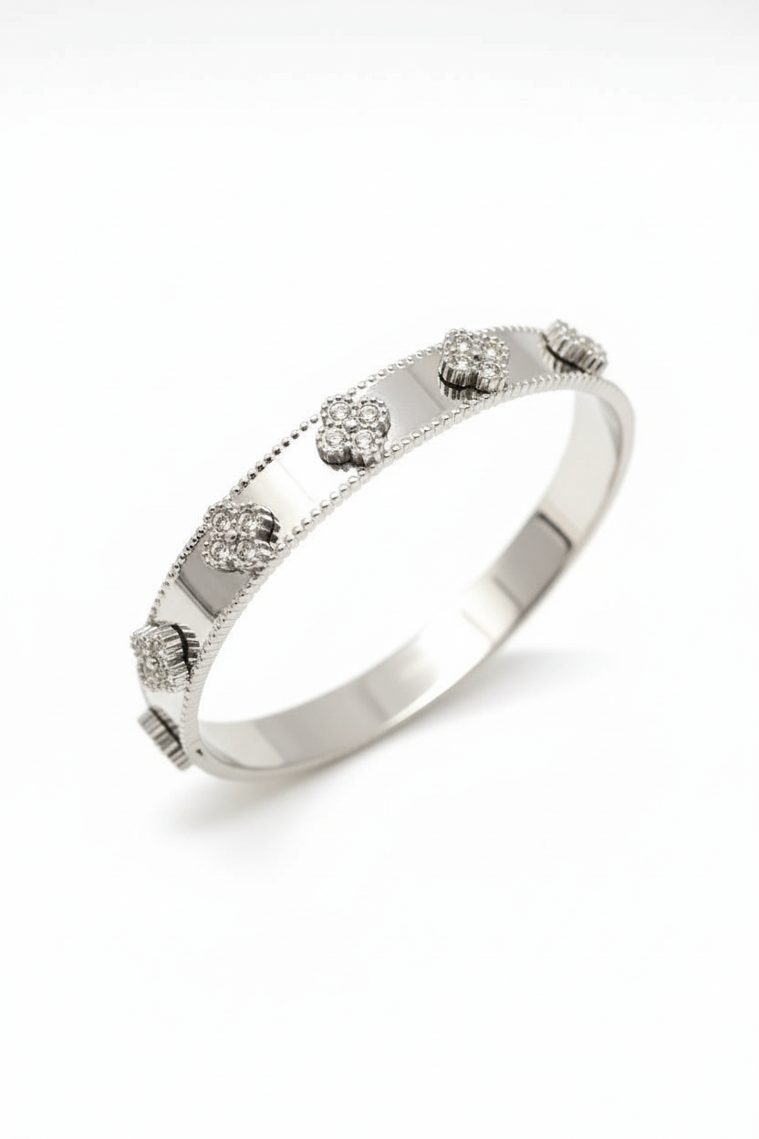 Jonc Trèfles Strass