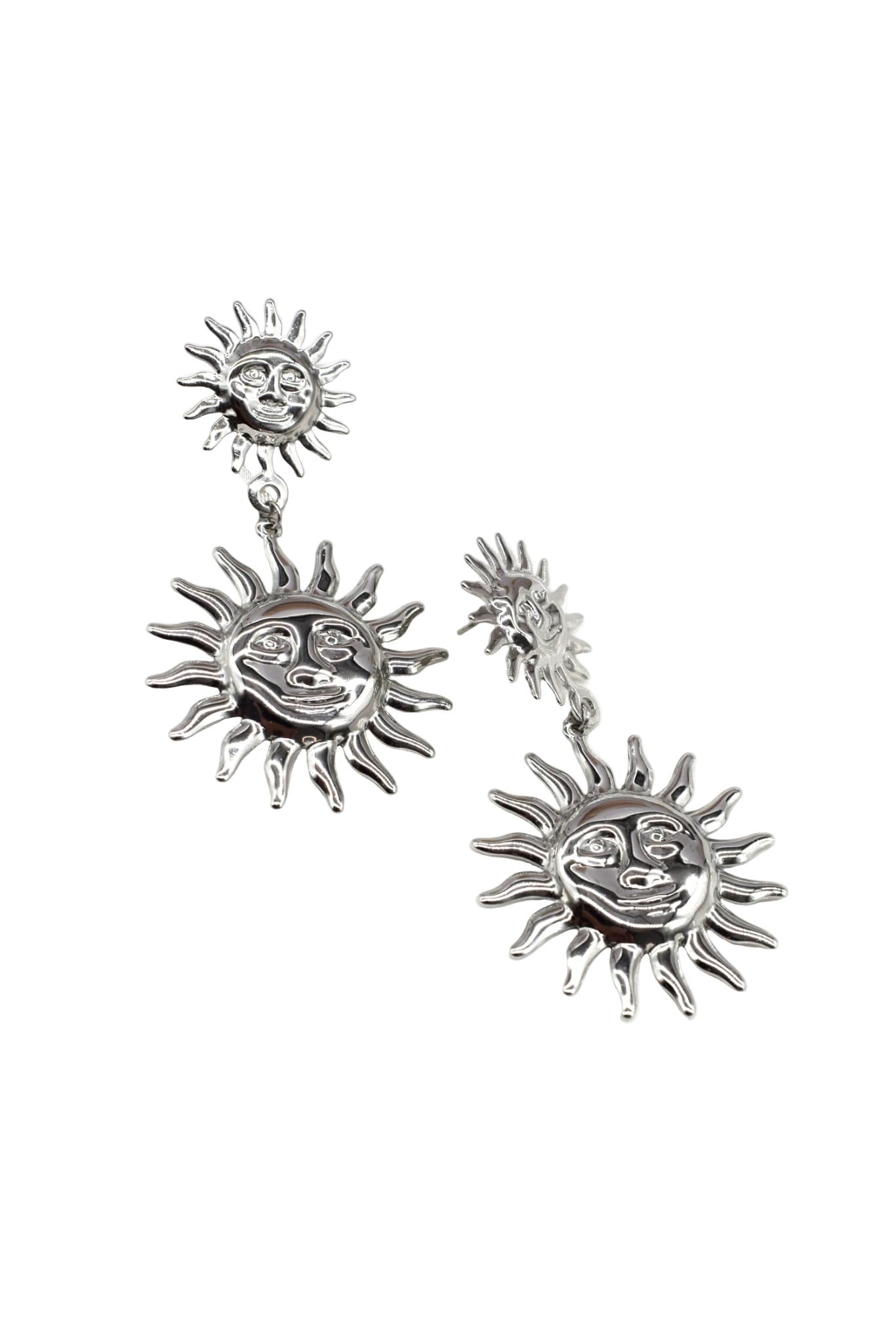 Boucles d’oreilles soleil pendantes